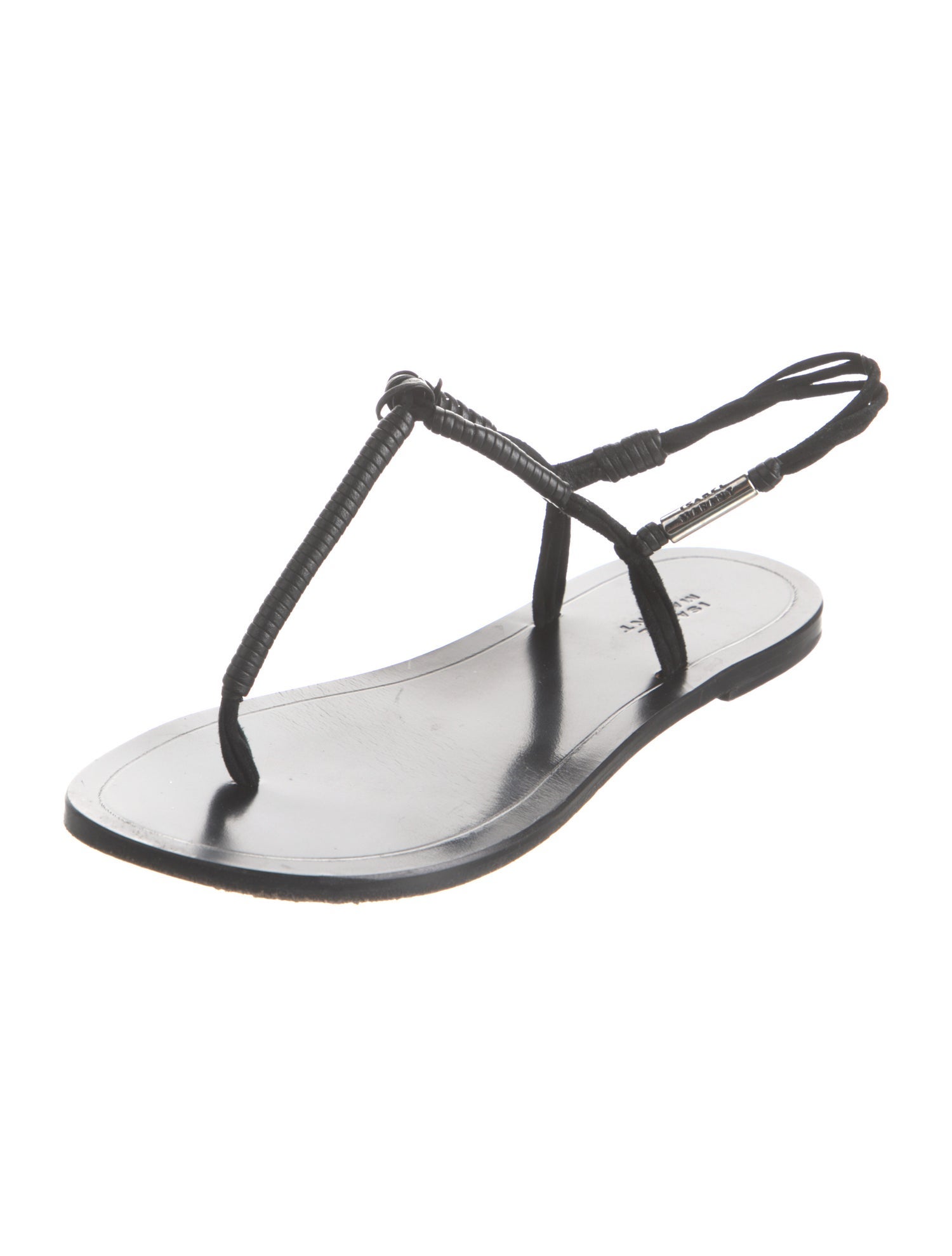 Isabel Marant Leather T-Strap Sandals